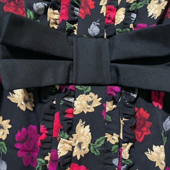 DVF Diane Von Furstenberg Silk Floral Ariba Mini Dress Size 8 - Picture 4 of 11